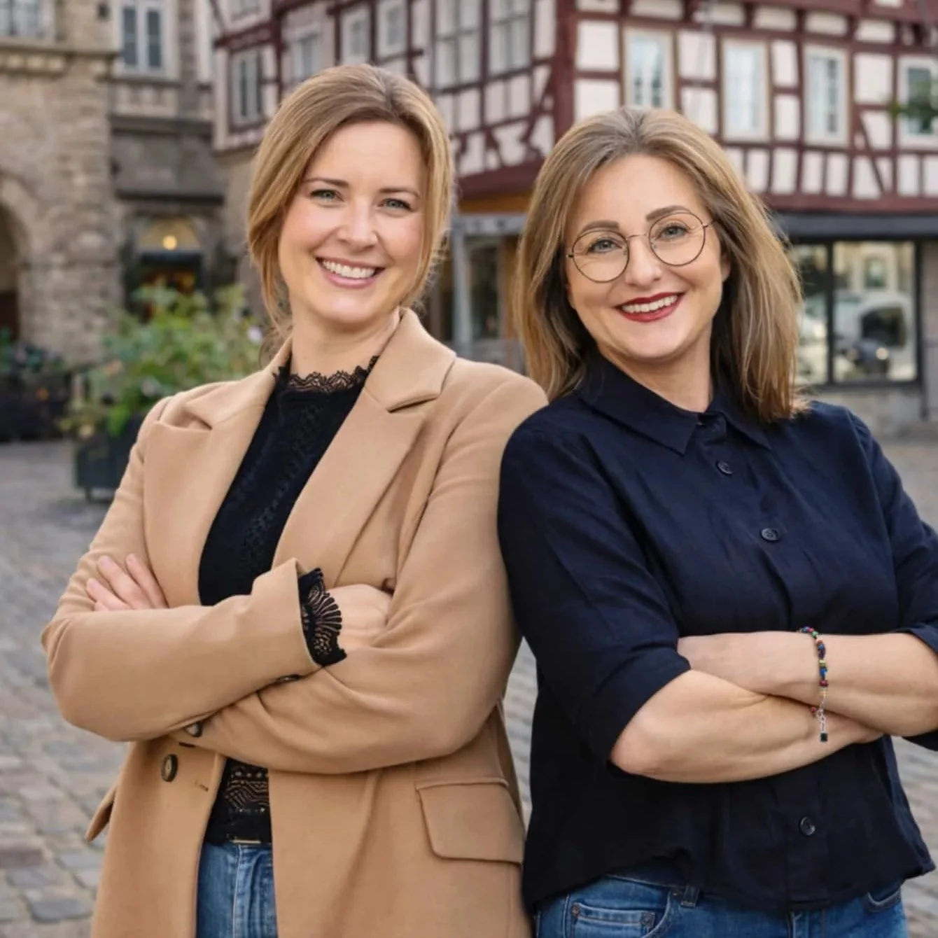 Martina und Rieke, die Gastgeberinnen des Live-Trainings